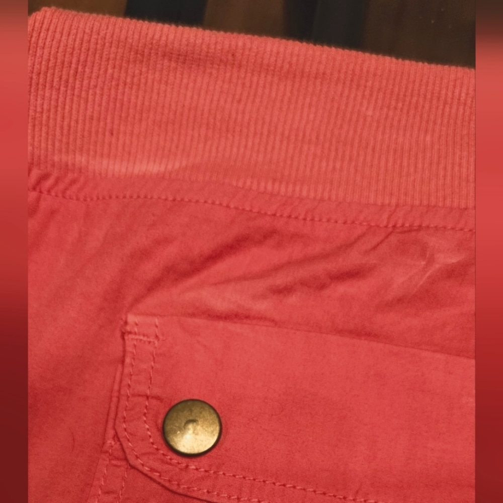 XCVI Cropped Salmon Cargo Pants - Picture 8 of 16